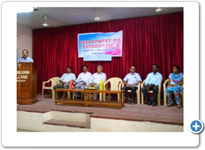 NATIONAL SEMINAR ON RECENT DEVELOPMENT IN MATHEMATICS ORGANIZED BY DEPARTMENT OF MATHEMATICS